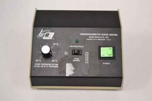 HANS RUDOLPH 3850 PNEUMOTACHOMETER HEATER 22-43C TEMPERATURE CONTROLLER B321978