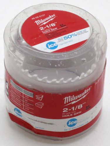 Brand New - Milwaukee 2-1/8&#034; Ice Hardened Bi-Metal Hole Saw 49-56-0127 NIB