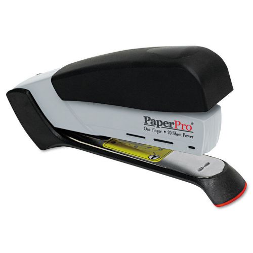 PaperPro Desktop Stapler, 20-Sheet Capacity, Black/Gray