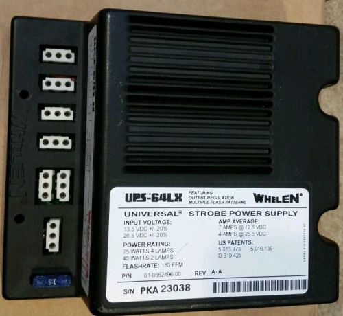 Whelen Universal Strobe Power Supply UPS-64LX Heavy Duty Professional