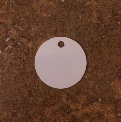 50ea Dye Sublimation Aluminum 1&#034; Circle w/ hole