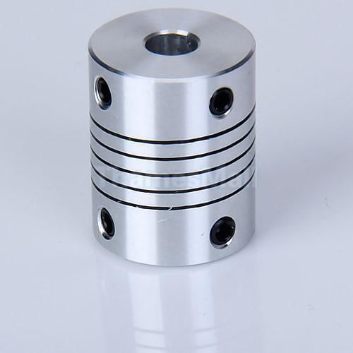 Stepper Motor Jaw Shaft Coupler 6.35mm to 8mm Aluminium Flexible Coupling