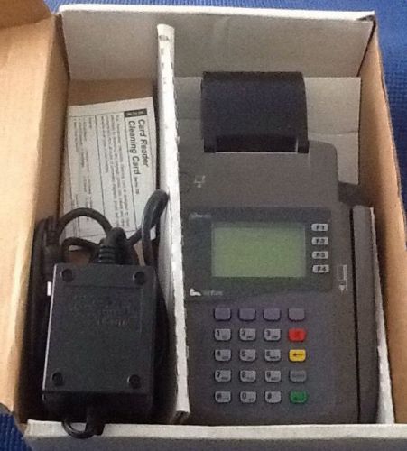 Verifone Omni 3300 Credit Card Reader Receipt Printer Terminal with Power Supply