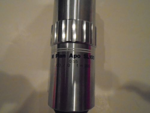 MITUTOYO M PLAN APO SL100/0.55 F=200 100X 378-813 Microscope Objective