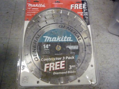 Makita A-94932 14&#034;(355mm)(3Pack) Segmented Premium Diamond Blades New