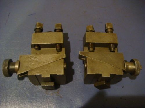 TURRET LATHE CROSS SLIDE TOOL HOLDER SET. SOUTH BEND, LOGAN, ATLAS, SEARS.