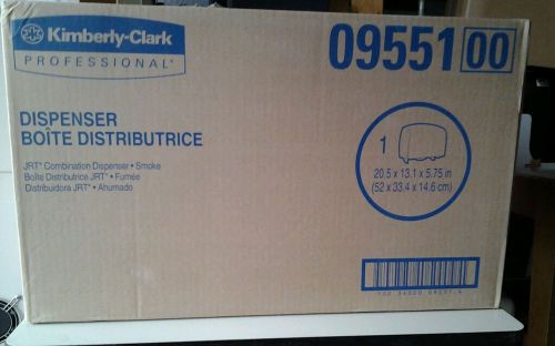 KIMBERLY-CLARK JRT COMBO TISSUE DISPENSER SMOKE # 9551  KCC-09551 NEW