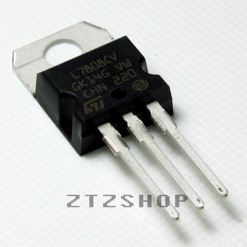 5 x L7808CV L7808 7808 Voltage Regulator + 8V 1.5A