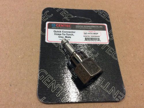 Gentec hose to torch quick connect male oxy fitting qc-htx-msp for sale