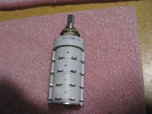 JANCO ROTARY SWITCH # 29-1904-11 NSN: 5930-00-401-6735