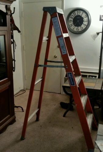 Louisville 6-Foot Step Ladder - Heavy-Duty Fiberglass Type IA 300-Lb. Duty