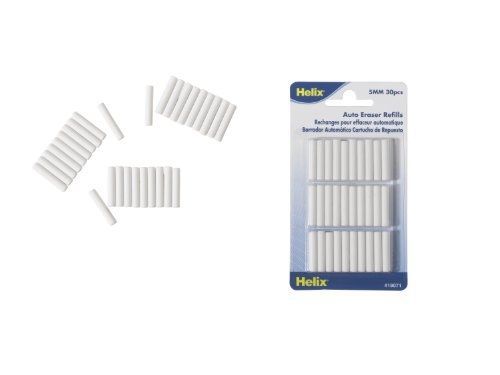 Helix Auto Eraser Refills, Pack of 30 (19071)