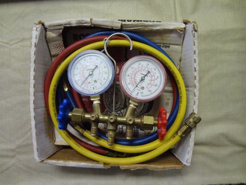 Robinair 40153 Refrigerant Pressure Gauge Side wheel Manifold Guages