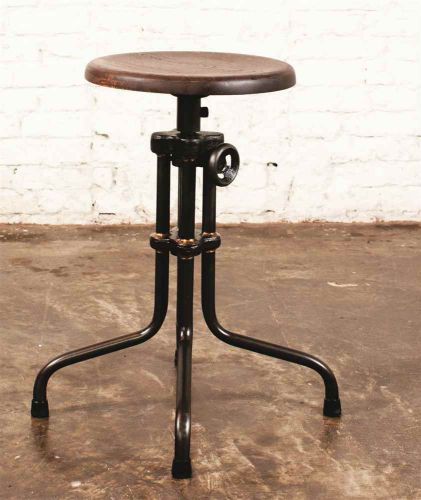 Adjustable Stool in Seared Oak Finish [ID 3163651]