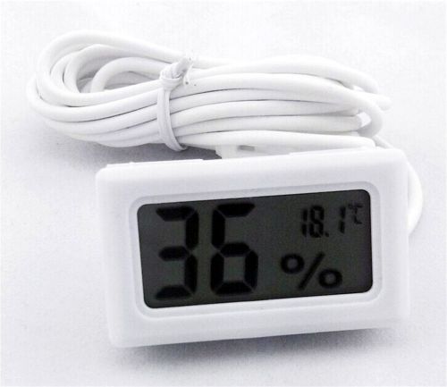 Digital Thermometer &amp; Hygrometer Probe For Aquarium Incubator Chick Egg Hatching