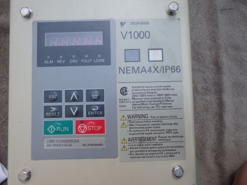 Yaskawa cimr-vu4a0004gaa V1000 Variable Frequency Motor Drive.