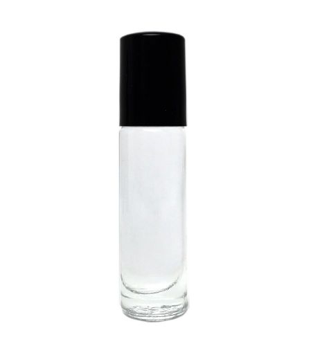 12 Pack - 6 ml (1/5 oz) Roll On Glass Bottle Plain/Flint