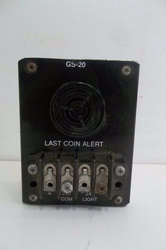 LAST COIN ALERT GS-20 VENDING EQUIPMENT PART