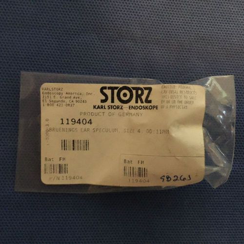 Storz 119404 Bruenings Ear Speculum. Size 4. OD: 11MM