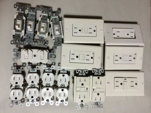 GCFI Outlets Switches Receptacles Electricians Contractors Lot - 21 Pieces