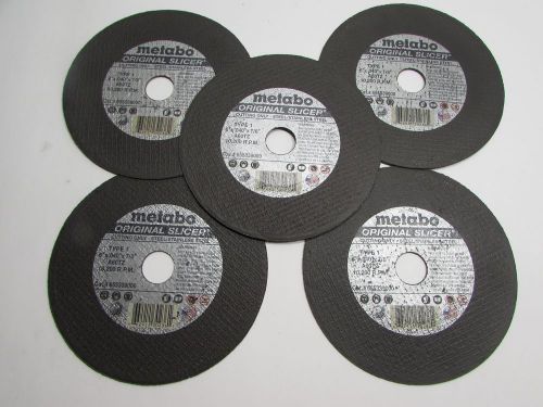 5 METABO ORIGINAL SLICER 6&#034; CUT-OFF WHEELS A60TZ TYPE1 FEE SHIP!! WOW