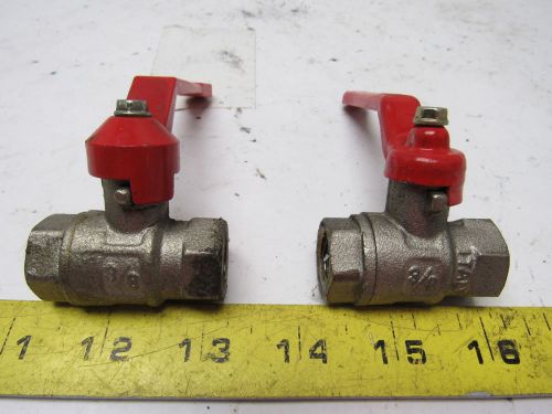 3/8&#034; FNPT X FNPT Ball Valve Stainless Steel 2 Piece Lot of 2