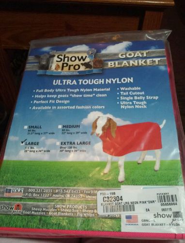 SHOW PRO GOAT BLANKET HOT PINK- SIZE LARGE - #115