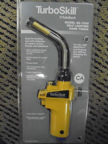 TurboTorch TurboSkill SK-7000 Self Lighting Hand Torch brazing soldering NEW