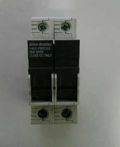 Allen-bradley fuse block 1492-fb2c30 30a 600v class cc  ****free shipping***** for sale