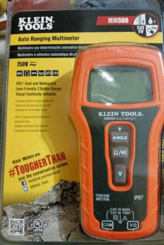 Klein Tools MM500 Tough Meter Digital Multimeter Autoranging