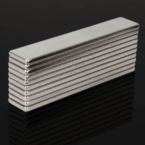 10 PCS N48 50mmx10mmx2mm Strong Neodymium Block Strong Magnets 50x10x2