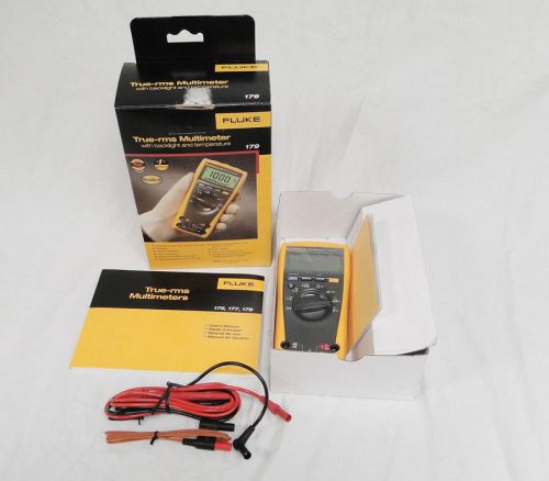 Fluke 179 True RMS Multimeter Voltmeter Ammeter Volt Ohm Amp Meter Temperature