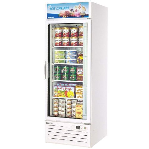 Turbo Air TGF-23F White Single Glass Door Merchandising Freezer - $2,850