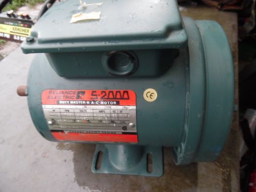 Reliance Electric Motor S-2000 HP 1/2 PH 3 RPM 1725 P56H5068U-TY