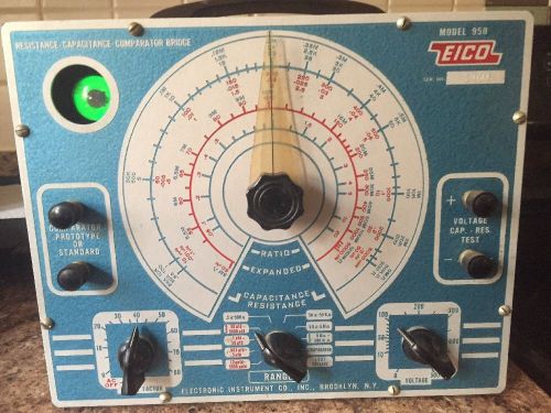 Vintage EICO 950A/ 950 A Capacitor Resistance Comparator Bridge