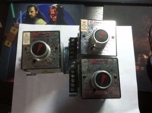 3 PC LOT ZENITH TIMING CONTROLS MODEL TFC10MXAN  TFC15SXAN TFC30MXAN  ALL 3 PCS