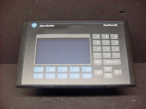 Allen bradley 2711-b5a2l1 ser d frn 1.07 panelview 550 touchscreen keypad hmi for sale