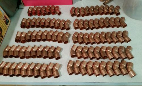 Mueller  3/4&#034; Copper 45 Elbow Lot Of 96