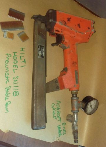 HILTI Pneumatic Stapler/Nailer 100PSI  Ashcroft Gauge Binks Valve LTI SN118