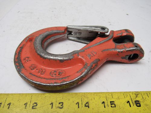 Cartec cbx10 3/8&#034; grade 100 clevis sling hook w/latch  8800 lbs. work load for sale