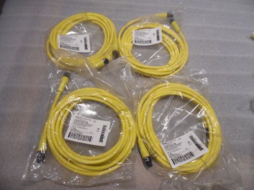 BRAD Connectivity 773030K02F120 MIC 3P M/MFE 12&#039; 18/3 TPE Cord Lot of 4 New