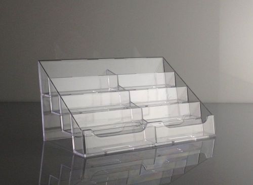 T&#039;z tagz brand clear acrylic 8 pocket countertop business card holder for sale