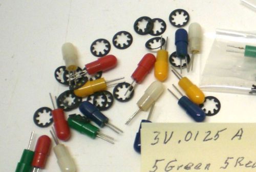 25 Peanut Ultra Miniature Indicator Lights 3V Chicago Mini.#CM26-2, Made in USA