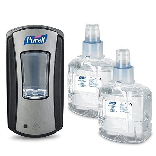 Purell 1905-D1 LTX-12 Starter Kit with 1 Dispenser and 2 Refills, 1200 mL