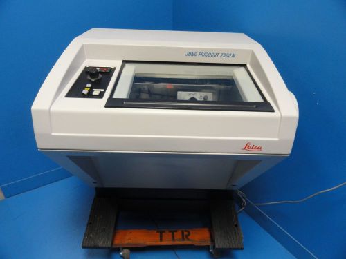 Leica Jung 2800N Frigocut Cryostat W/ 2040 Microtome &amp; Specimen Disks (9812 )