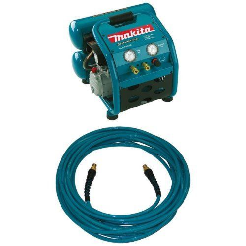 Makita MAC2400 2.5 HP Air Compressor and 1/4 by 50 Polyurethane Contractor Ai...