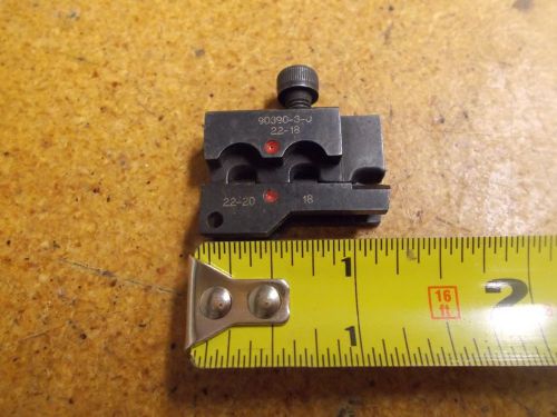 AMP 90390-3-J Cimp Die Assembly For Crimp Tool Holder Gently Used