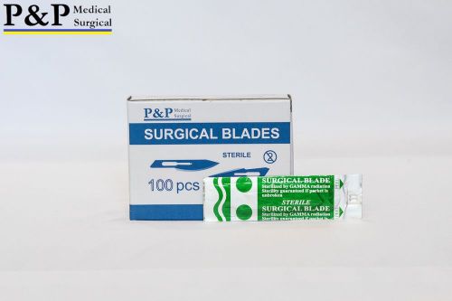 P&amp;P SCALPEL BLADES 15 MEDICAL SURGICAL DENTAL 1000 per/cart Carb-Steel 510k FDA