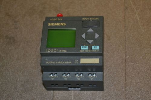 Logo! 24v module siemens 6ed1052-1hb00-0ba5, 8 in, 4 relay contact digital out for sale