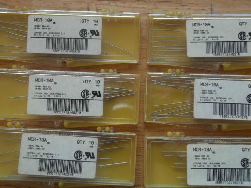 MCR-10 - QTY 10 FUSES -  BUSSMANN  NEW